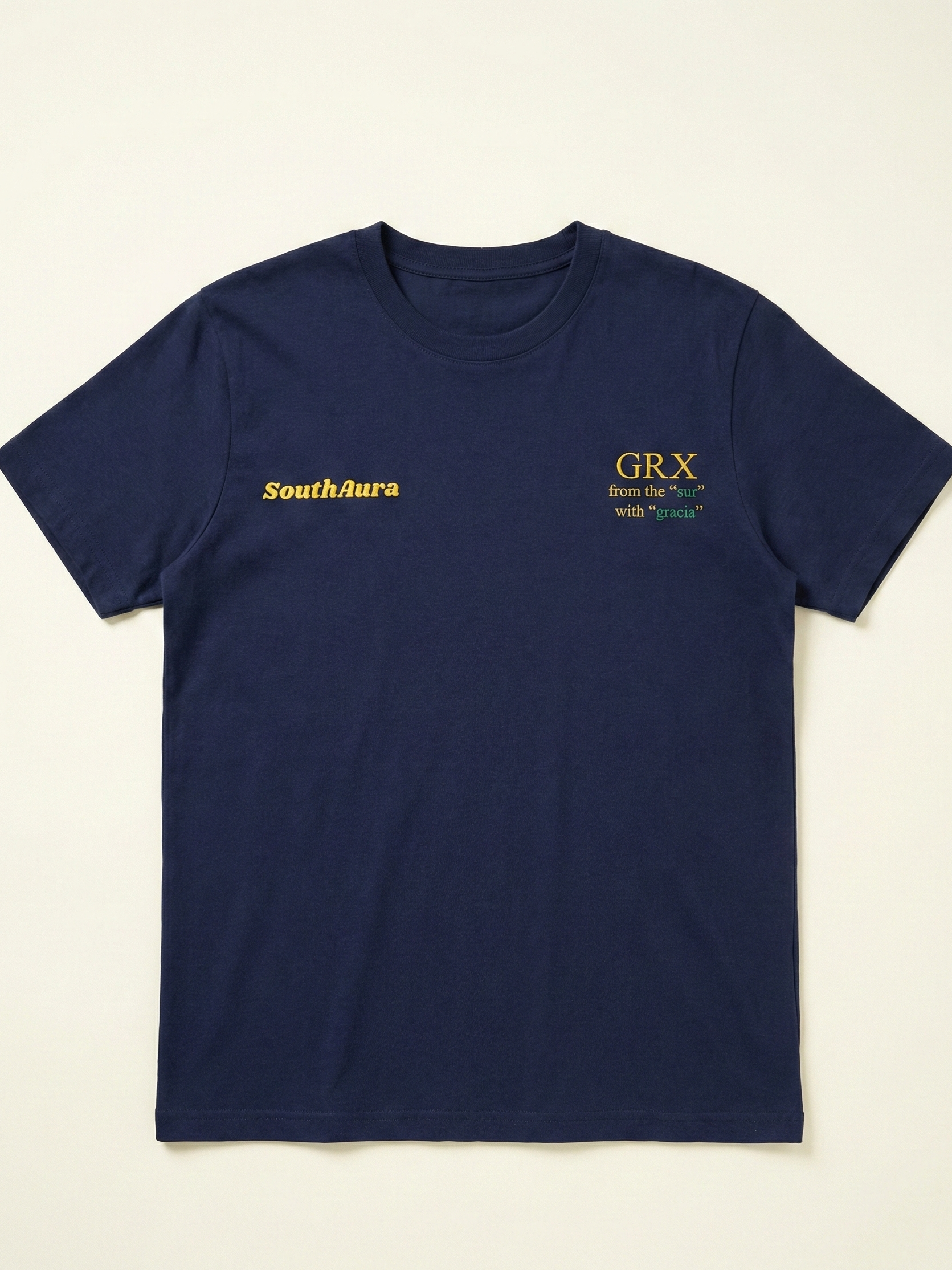 Camiseta GRX Granada azul marino vista frontal